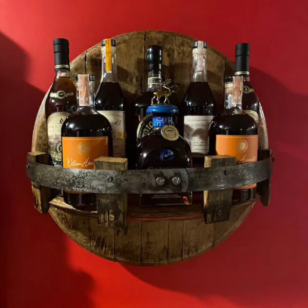 NEUJAHRESVERKAUF - 50 % RABATT - Bourbon Whiskey Barrel Shelf