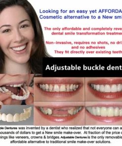 (🎄Christmas sale - 🔥30% off) Adjustable dentures😁 recommended by German doctor dentist👨‍⚕.