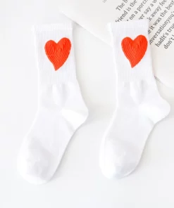 （🎅圣诞节促销 - 节省 49%）心形细节短袜