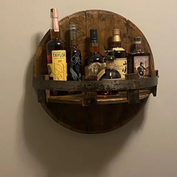 NEUJAHRESVERKAUF - 50 % RABATT - Bourbon Whiskey Barrel Shelf