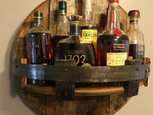 NEW YEARS SALE - 50% OFF - Bourbon Whiskey Barrel Shelf