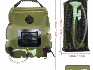 ELAGO Portable Solar Shower Bag for Camping 5 gallons/20L