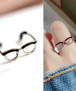 🎁Early Christmas Promotion-Cute Glasses Open Ring