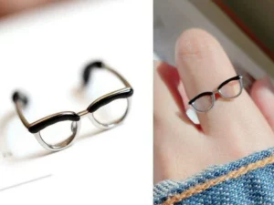 🎁Early Christmas Promotion-Cute Glasses Open Ring