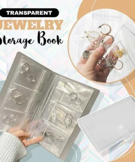 🎅Christmas Sale-Transparent Jewellery Storage Book Set