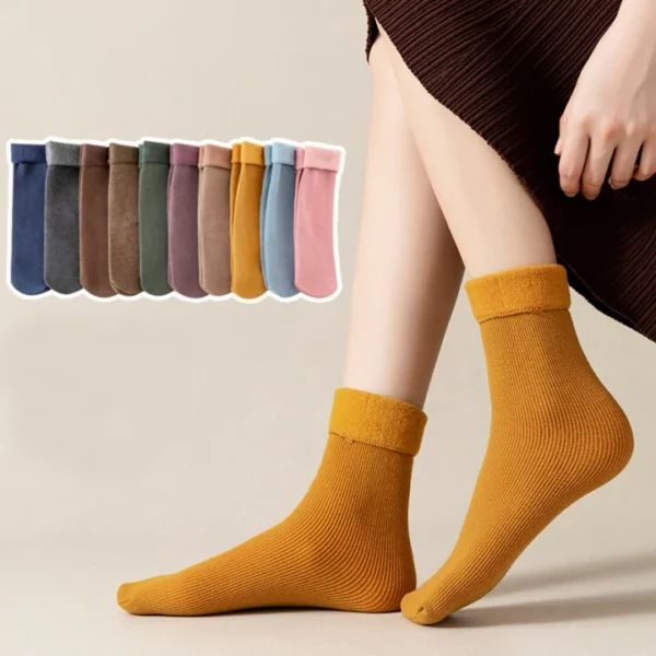 (🎄Oferta anticipada de Navidad AHORA - 50 % DE DESCUENTO) Calcetines térmicos de invierno de terciopelo