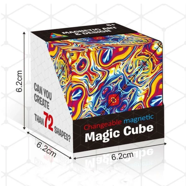 (50% Gbanyụọ-ere) Onyinye Maka ụmụaka🎁🎄CHANGEABLE MAGNETIC MAGIC CUBE