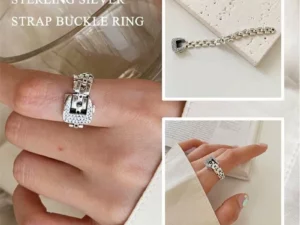 Sterling Silver Strap Buckle Ring （BUY 2 GET 1 FREE）