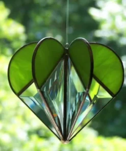 🎄🎁(Christmas Kub Muag-50% OFF) Stained Heart-shaped Suncatcher- Yuav 4 Tau Ntxiv 20% OFF