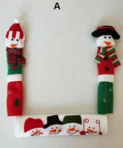SNOWMAN KITCHEN HANDLE DOOR COVERS (SET OF 3)