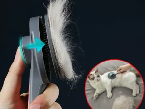 Elago Self-Cleaning Slicker Brush For Dogs And Cats Pet Grooming Dematting Brush
