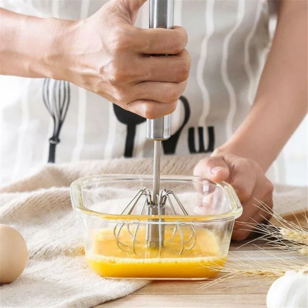 🎁Christmas Promotion🎄Food Grade 304 Stainless Steel Automatic Eggbeater