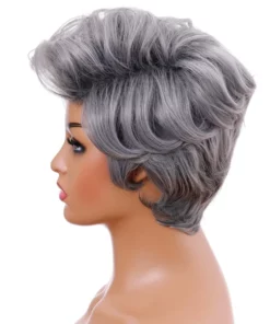 Hot Selling Wigs European and American Fashionable Women's Mixed Color Short Curls