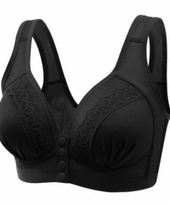 [3 pezzi] Comodo reggiseno traspirante con bottoni frontali