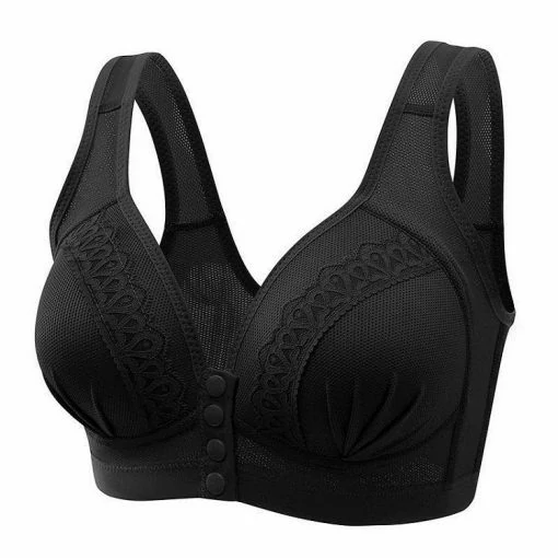 [3 PCS] Soutien-gorge respirant pratique avec bouton sur le devant