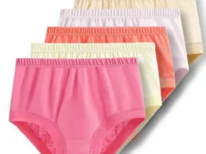 [8 PCS]Oversize 100% Cotton High Waist Older Plus Comfortable Panties