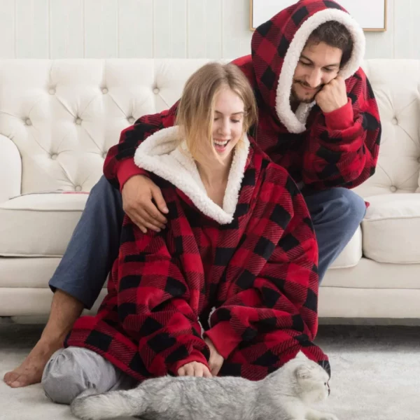 [Keresimesi & Tita Igba otutu] - Unisex Comfy Oversize Hoodie Blanket