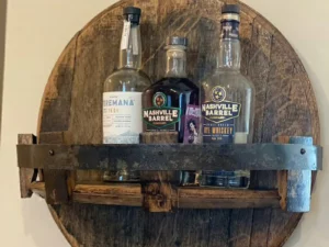NEW YEARS SALE - 50% OFF - Bourbon Whiskey Barrel Shelf