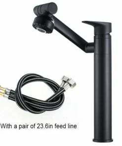 360 Degrees Can Be Freely Rotated And Adjusted Single Hole Rotating Bathroom Hot And Cold Water Faucet