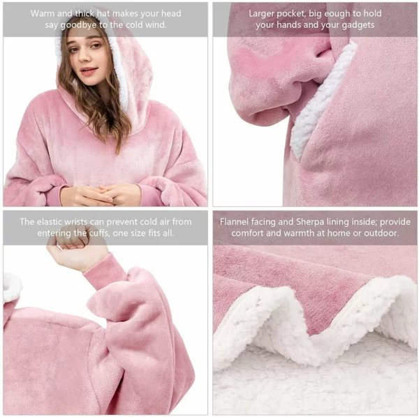 [Oferta de Navidad e invierno] - Manta extragrande cómoda unisex con capucha