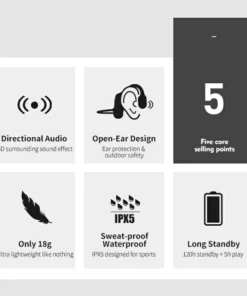 Christmas Promotion 60% Off - Bone Conduction Headphones - Bluetooth Wireless Headset🎧