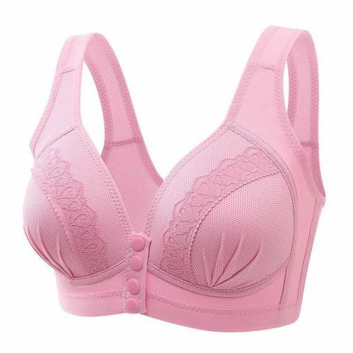 [3 PCS] Soutien-gorge respirant pratique avec bouton sur le devant