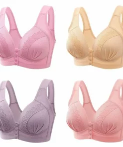 [ 3 PCS ] Convenient Front Button Breathable Bra