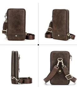 Vintage Leather Shoulder Strap Bag Multifunctional Belt Bag