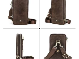 Vintage Leather Shoulder Strap Bag Multifunctional Belt Bag
