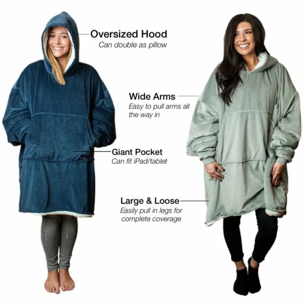 [Natal & Winter Sale] - Unisex Comfy Oversize Hoodie Blanket