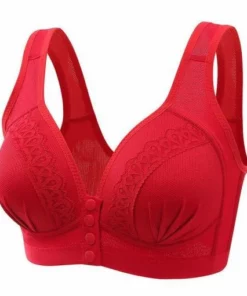 [3 pezzi] Comodo reggiseno traspirante con bottoni frontali