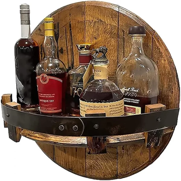 NEUJAHRESVERKAUF - 50 % RABATT - Bourbon Whiskey Barrel Shelf