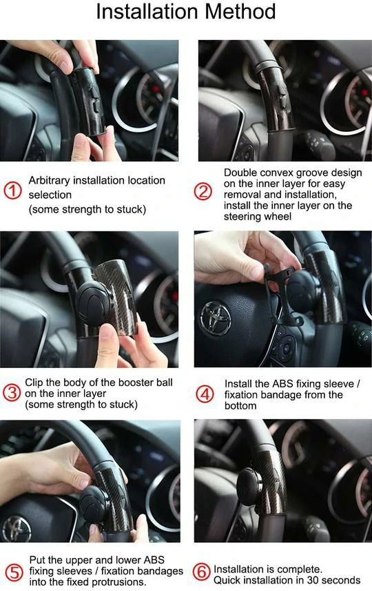 Creative Car Steering Wheel Booster Ball