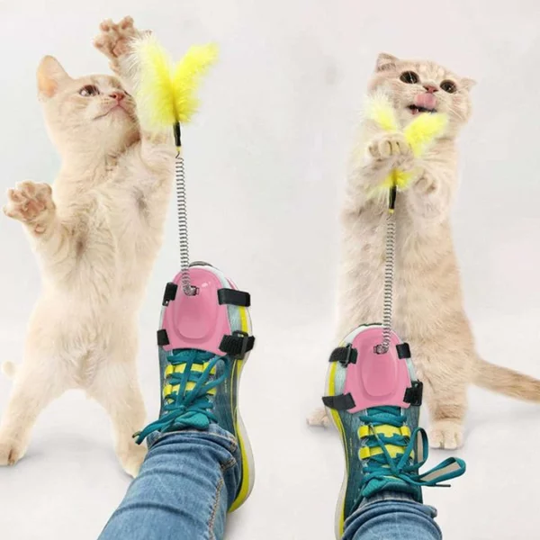 Creative Spring Foot Funny Cat Stick