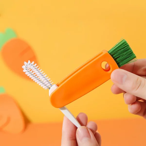 (🎊 Ezi afọ ọhụrụ ire - 50% Gbanyụọ) 3 n'ime 1 Silicone Bottle Cleaning brush, 🔥Zụrụ 3 Nweta 1 n'efu