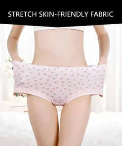 [8 PCS]Oversize 100% Cotton High Waist Older Plus Comfortable Panties