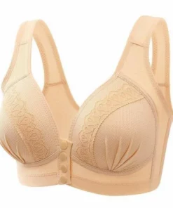 [3 pezzi] Comodo reggiseno traspirante con bottoni frontali