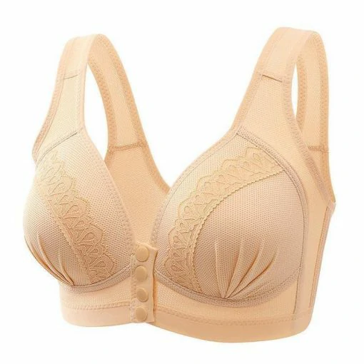 [3 PCS] Soutien-gorge respirant pratique avec bouton sur le devant