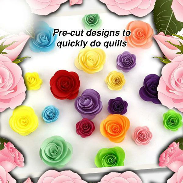 [מבצע 30% הנחה] נייר EZCraft Rose Quilling