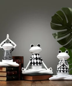 🎅🎄聖誕促銷---白色瑜珈/冥想青蛙50％折扣🐸