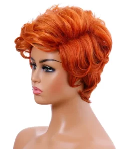 Hot Selling Wigs European and American Fashionable Women's Mixed Color Short Curls
