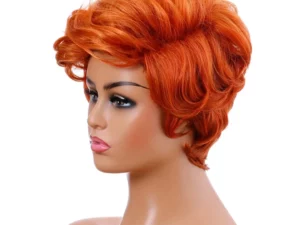 Hot Selling Wigs European and American Fashionable Women's Mixed Color Short Curls