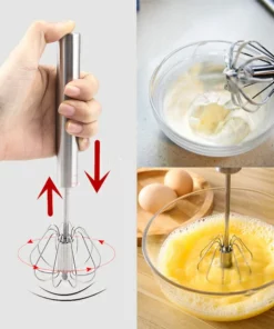 🎁Christmas Promotion🎄Food Grade 304 Stainless Steel Automatic Eggbeater