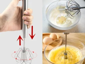 🎁Christmas Promotion🎄Food Grade 304 Stainless Steel Automatic Eggbeater