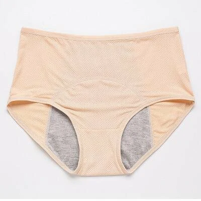 5pcs/Seta Babban Waist Leak Proof Panties (Zaku iya Rarraba Launi da Yawan Samfuri a wurin biya)