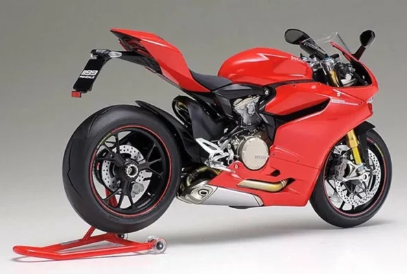 🔥Julegrabatt 50% rabatt🔥 1/12 Ducati1199 Motorsykkelmonteringsmodell
