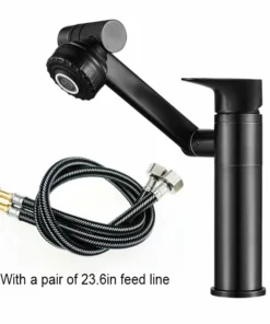 360 Degrees Can Be Freely Rotated And Adjusted Single Hole Rotating Bathroom Hot And Cold Water Faucet