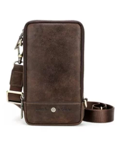 Vintage Leather Shoulder Strap Bag Multifunctional Belt Bag