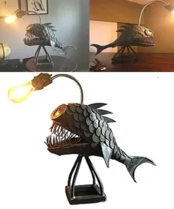 🐠🐟Lantern fish night Light🎏-Rustic Style Samaki Sanamu Umeme🔥🔥(mauzo ya Krismasi)