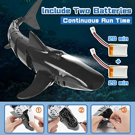 (50% OFF-Sale) Nā makana no nā keiki🎁2.4G Realistic Remote Control Shark Toy